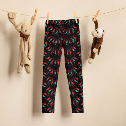 Girls Christmas Lights Leggings