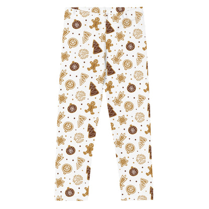 Girls Christmas Gingerbread Cookie Leggings