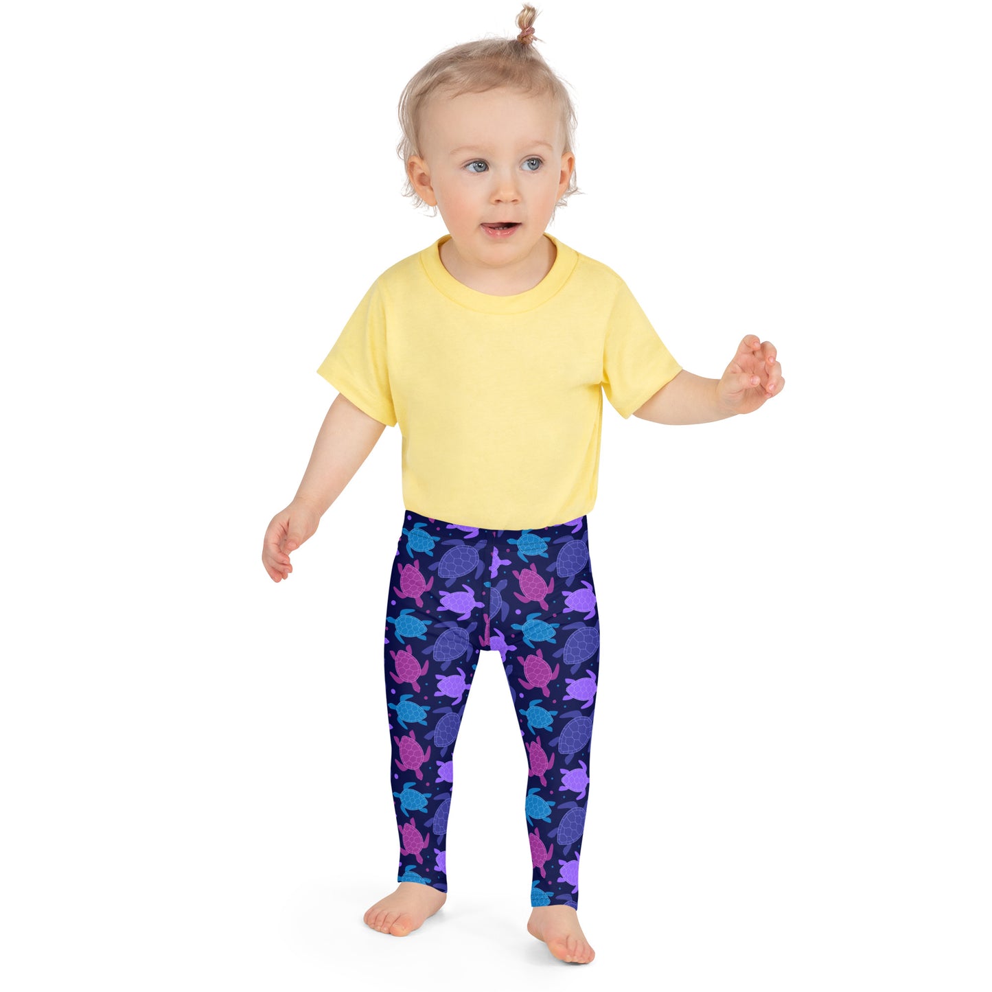 Girls Purple Turtles Buttery Soft Leggings