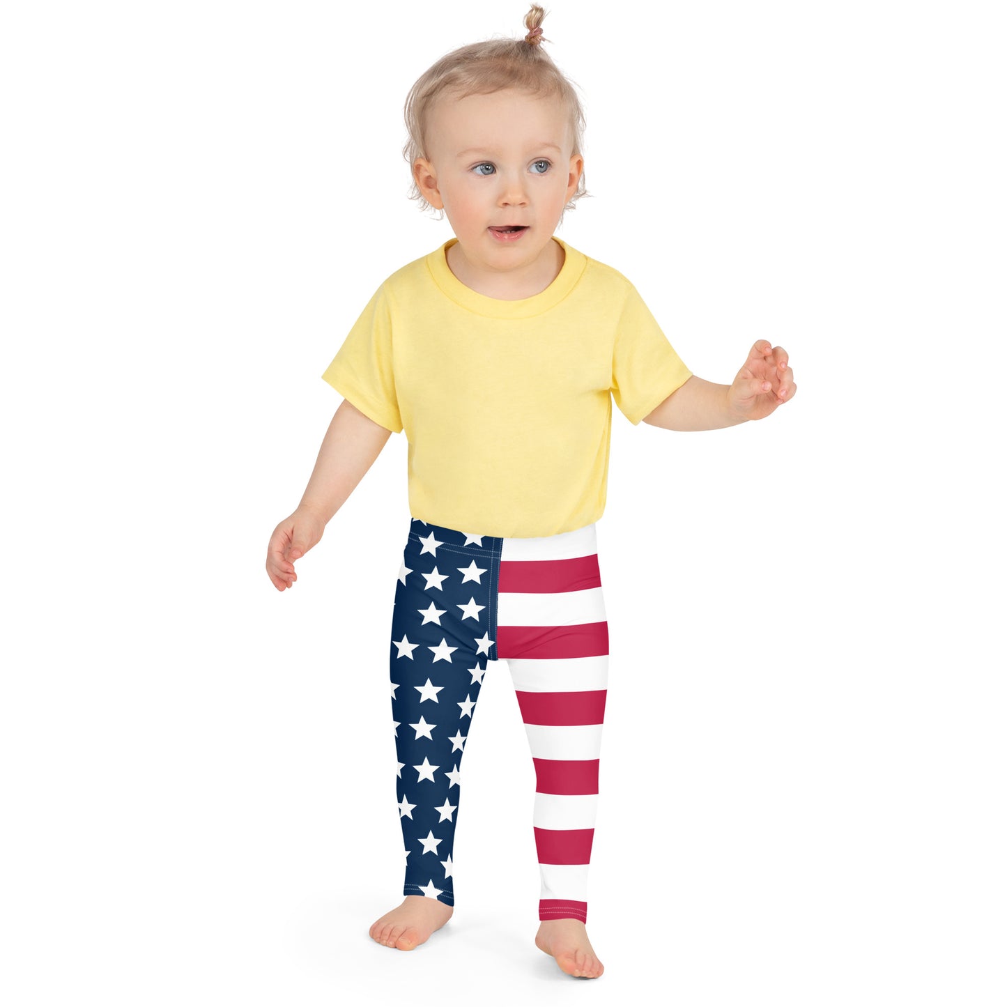 Kids American Flag Leggings – Buttery Soft, Stretchy, and Perfect for Toddlers & Youth