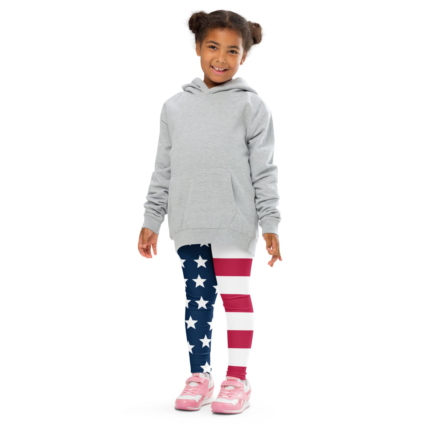 Kids American Flag Leggings – Buttery Soft, Stretchy, and Perfect for Toddlers & Youth