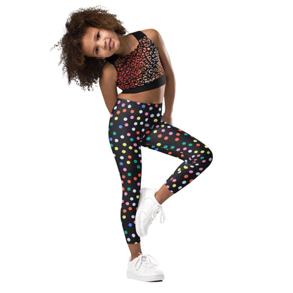 Girls Confetti Dots Buttery Soft Leggings