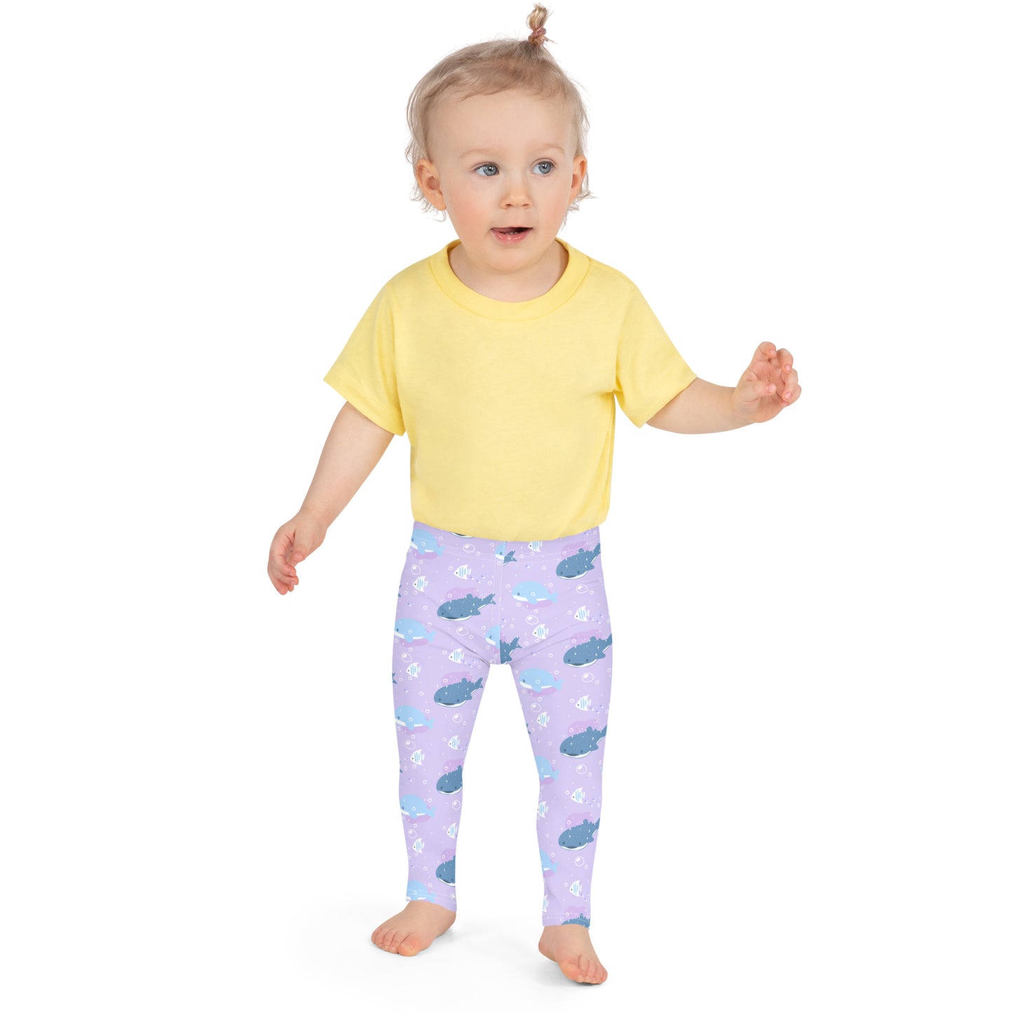 Girls Purple Whale Shark Buttery Soft Leggings