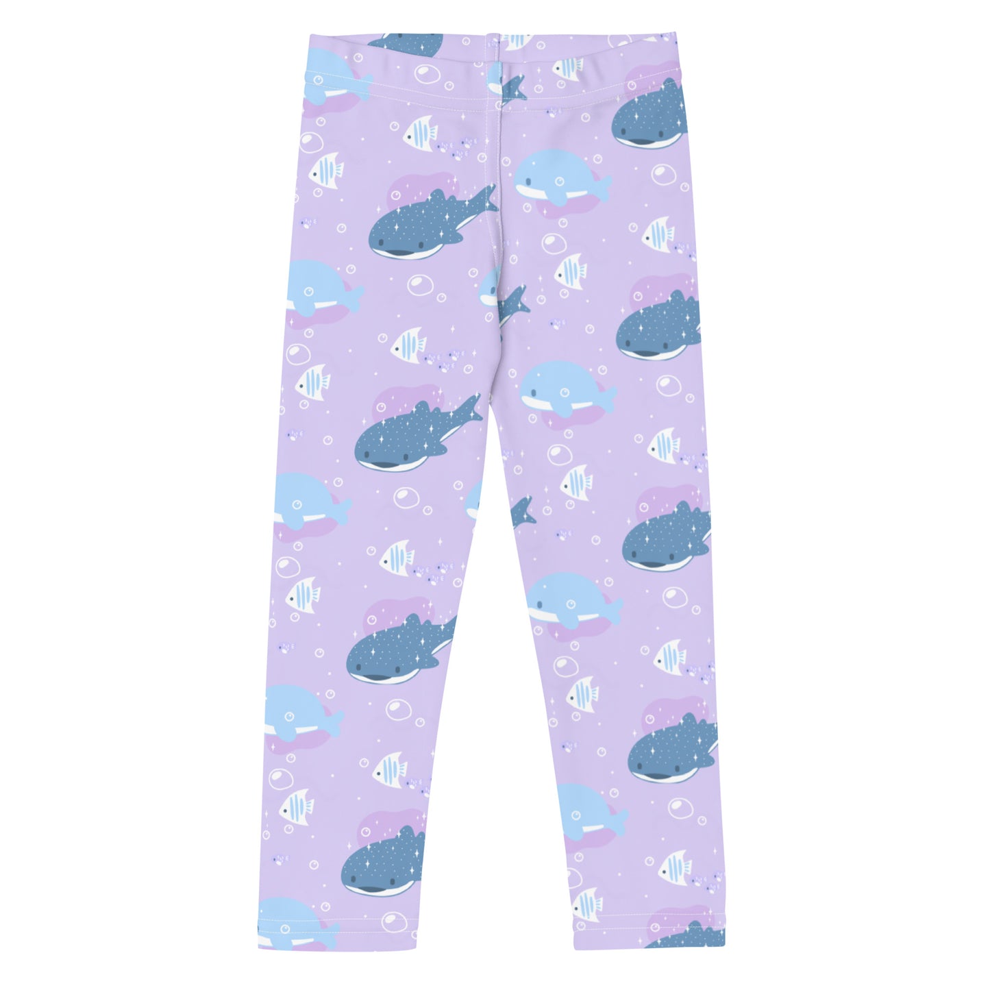 Girls Purple Whale Shark Buttery Soft Leggings