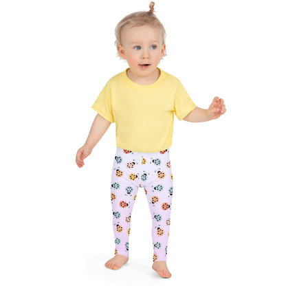 Girls Colorful Ladybug Buttery Soft Leggings