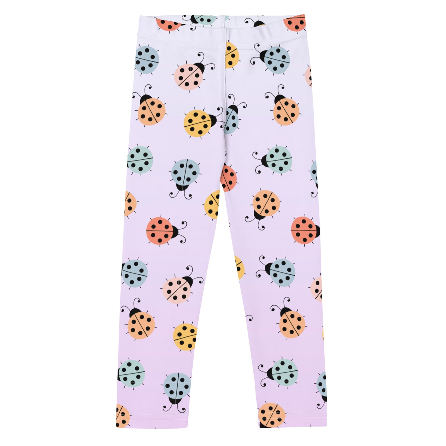 Girls Colorful Ladybug Buttery Soft Leggings