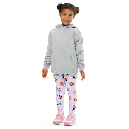 Girls Colorful Ladybug Buttery Soft Leggings