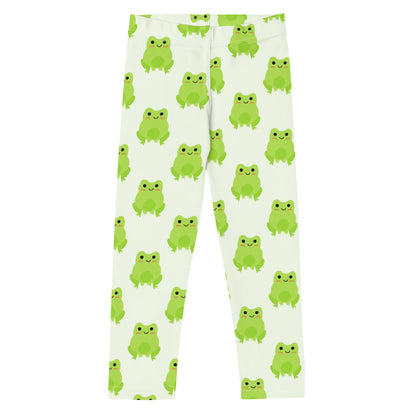 Kids Green Frog Buttery Soft Leggings