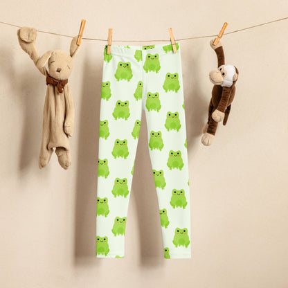 Kids Green Frog Buttery Soft Leggings