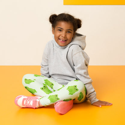 Kids Green Frog Buttery Soft Leggings