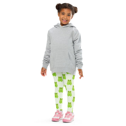 Kids Green Frog Buttery Soft Leggings