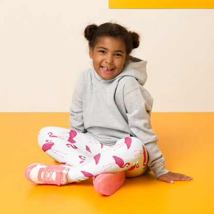 Kids Pink Flamingo Buttery Soft Leggings