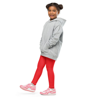 Kids Buttery Soft Red Leggings