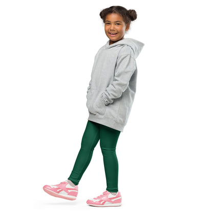 Kids Buttery Soft Dark Green Leggings