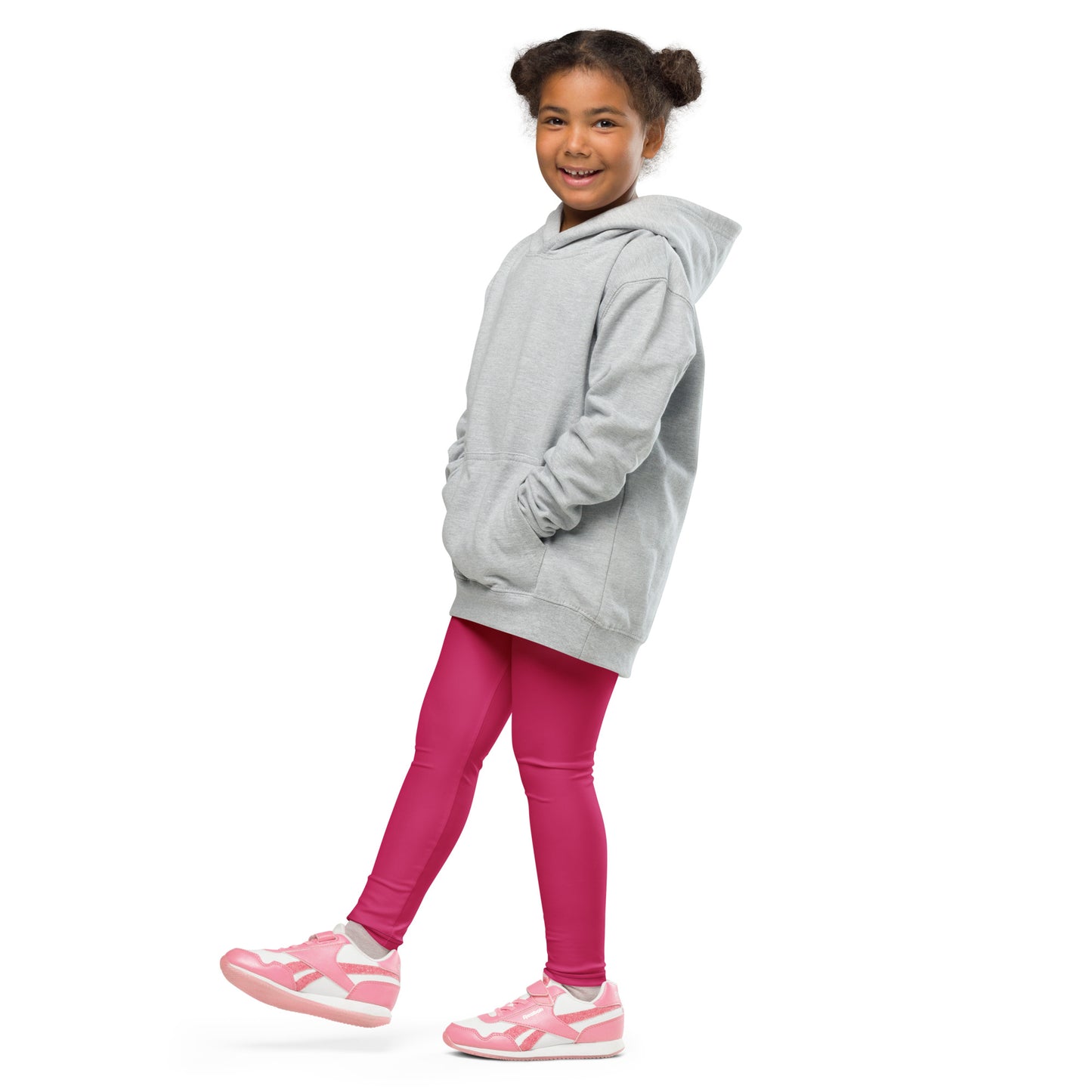 Kids Buttery Soft Rose Red Leggings