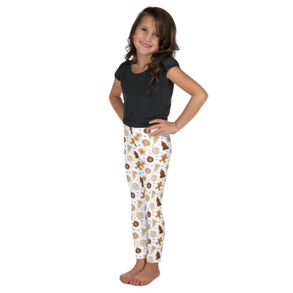 Girls Christmas Gingerbread Cookie Leggings