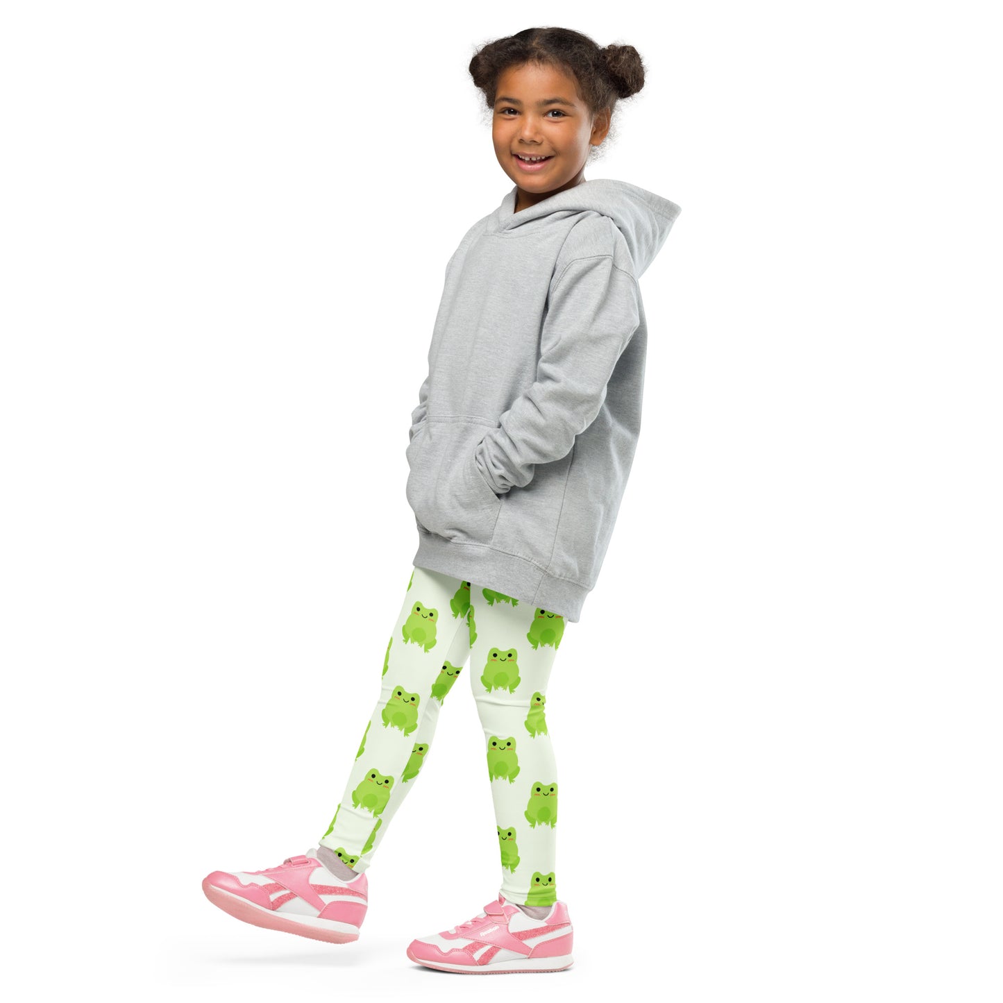 Kids Green Frog Buttery Soft Leggings