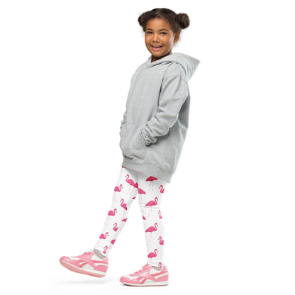 Kids Pink Flamingo Buttery Soft Leggings