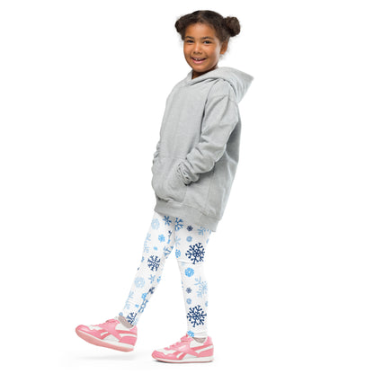 Kids Winter Snowflakes Buttery Soft Leggings