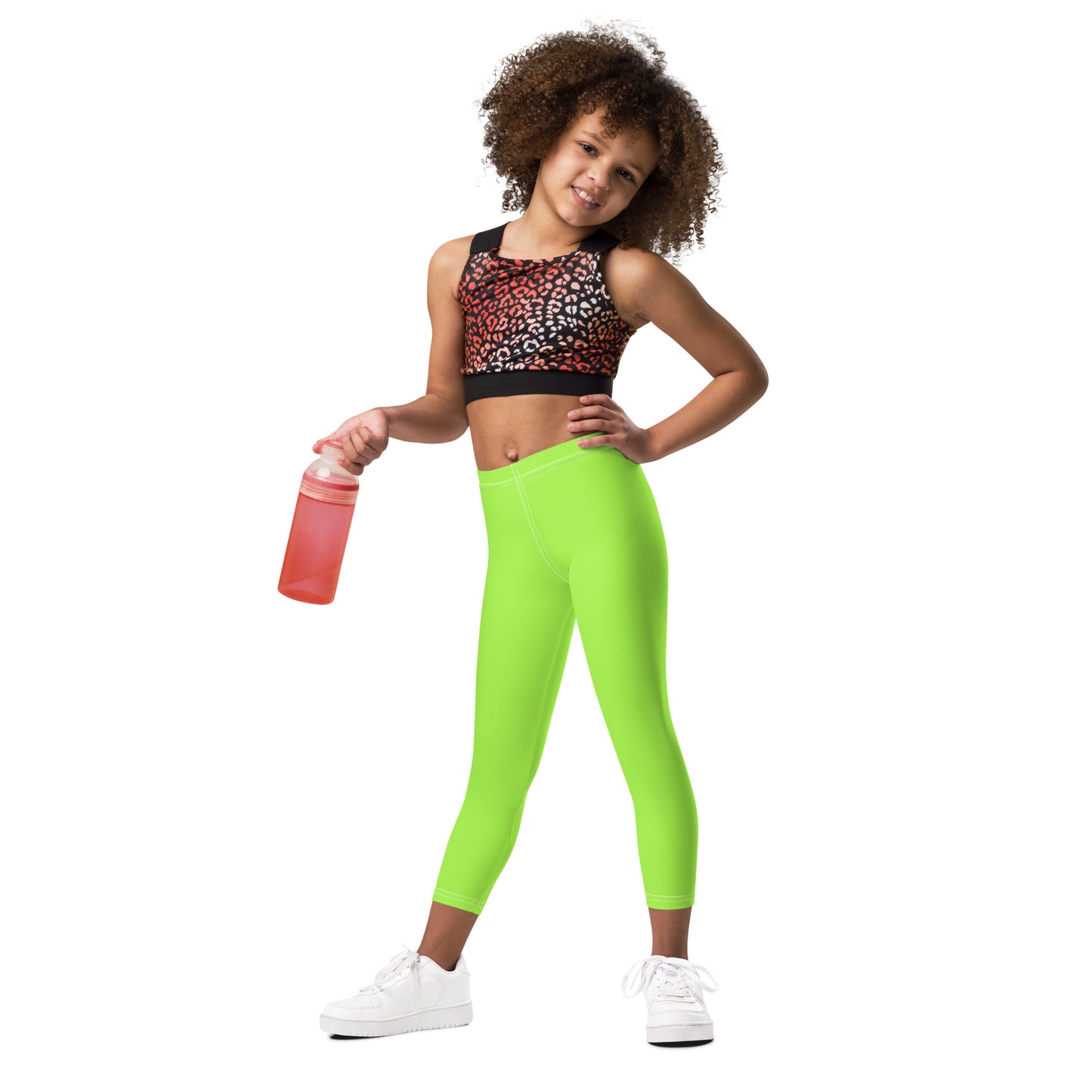 Kids Buttery Soft Lime Green Leggings