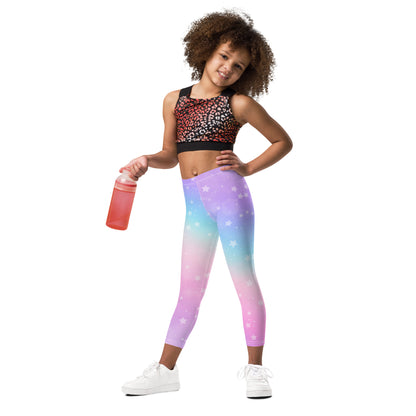 Girls Rainbow Stars Buttery Soft Leggings