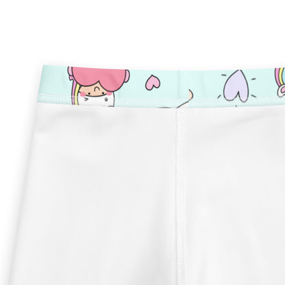 Girls Unicorn Hearts Leggings