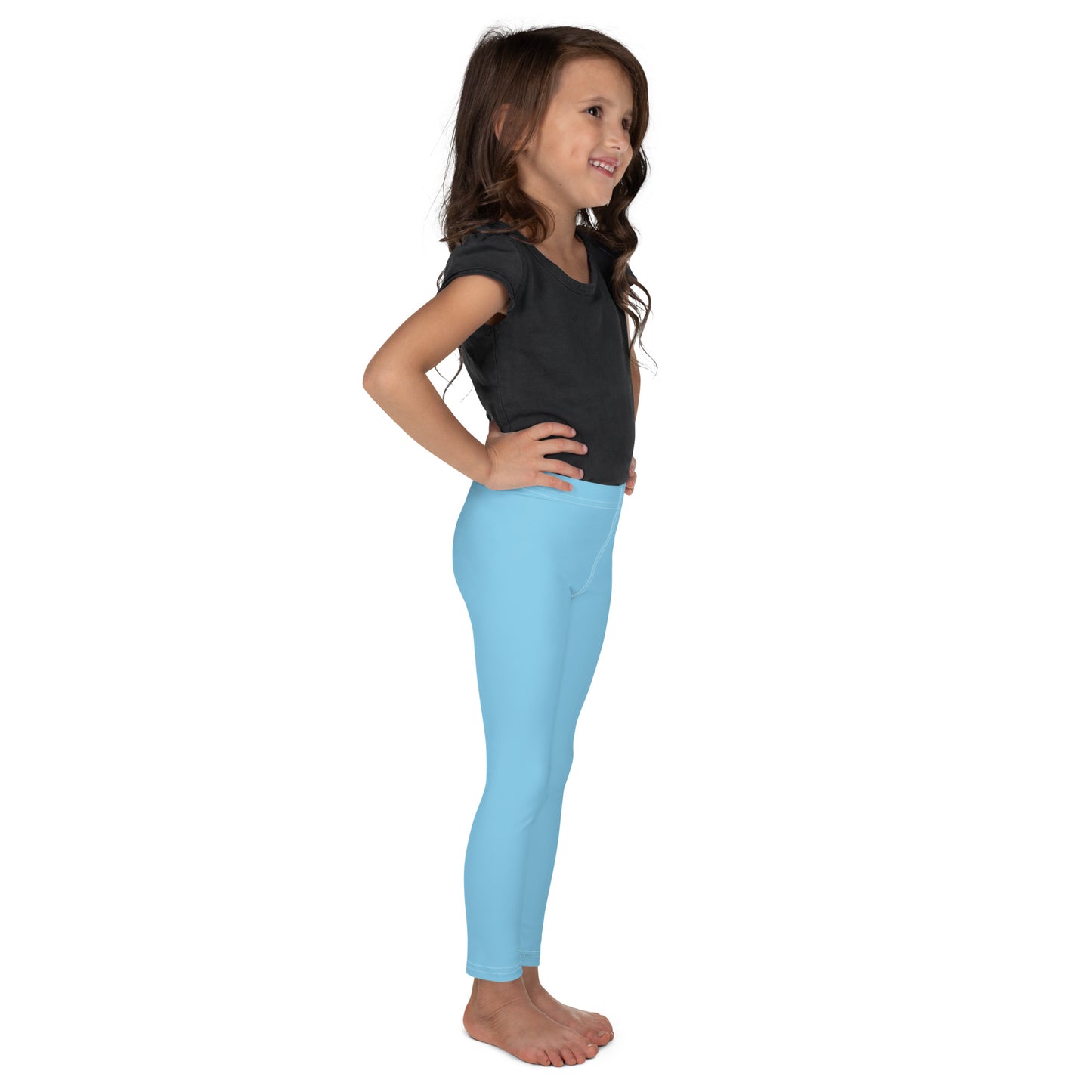 Kids Buttery Soft Sky Blue Leggings