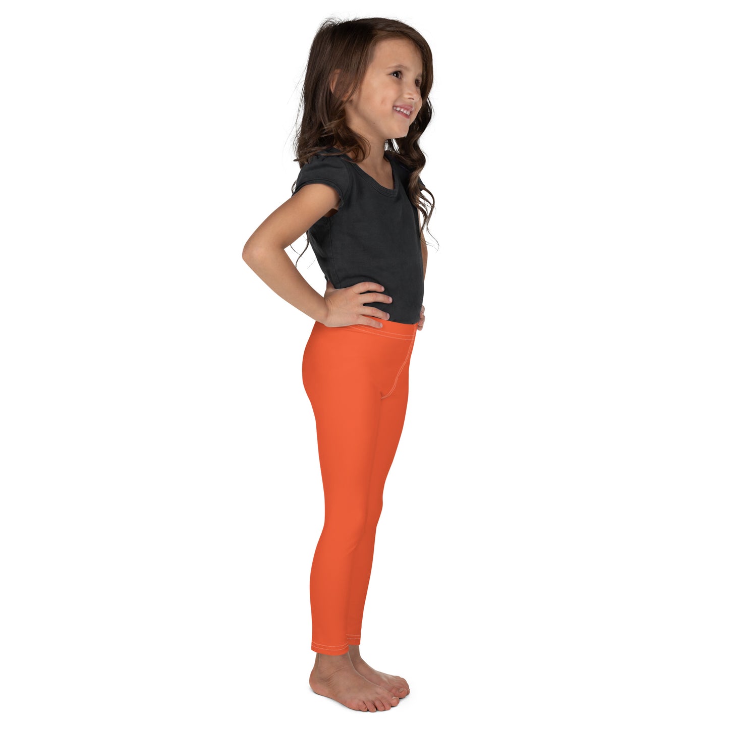 Kids Buttery Soft Orange Leggings