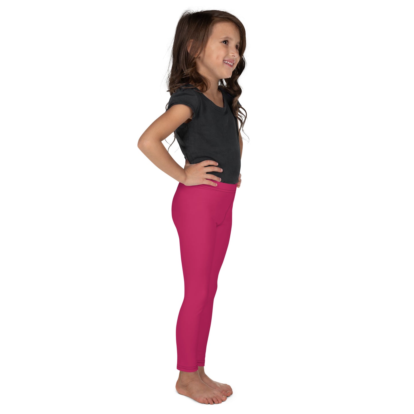 Kids Buttery Soft Rose Red Leggings