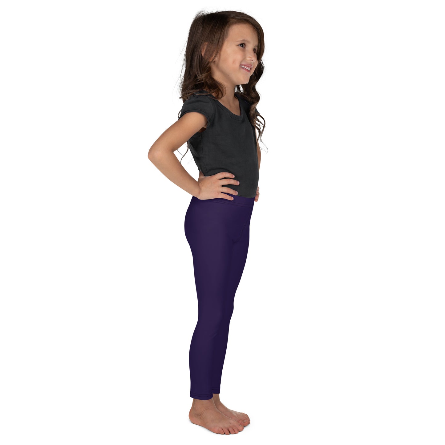 Kids Buttery Soft Dark Purple Leggings