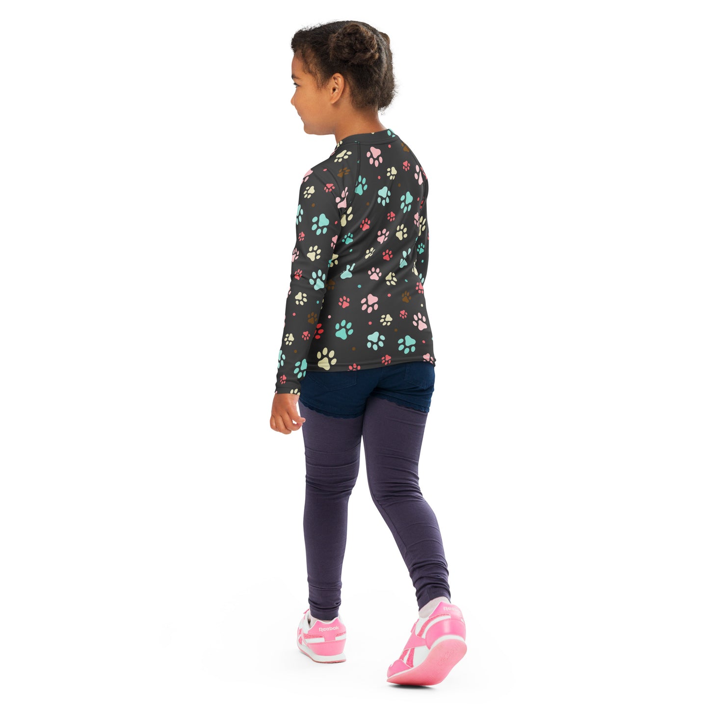 Kids Paw Print Rash Guard