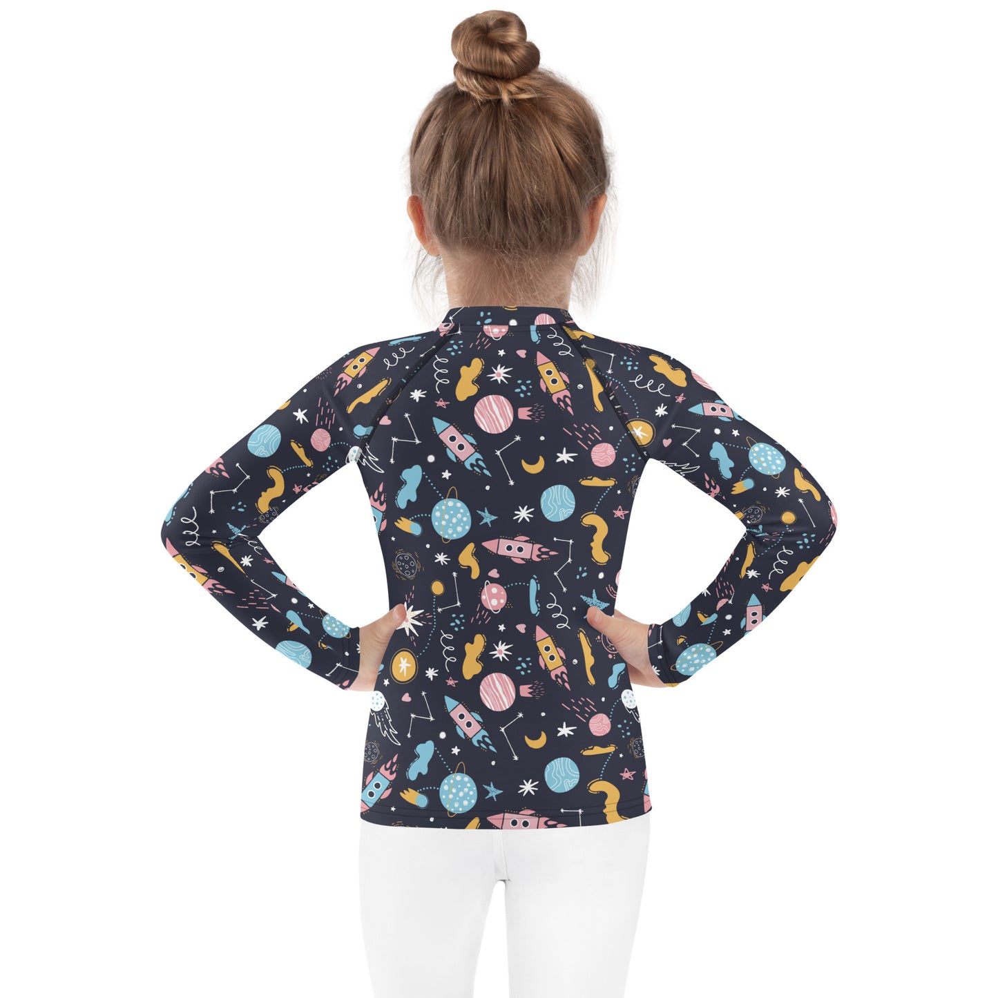 Kids Outer Space Rash Guard