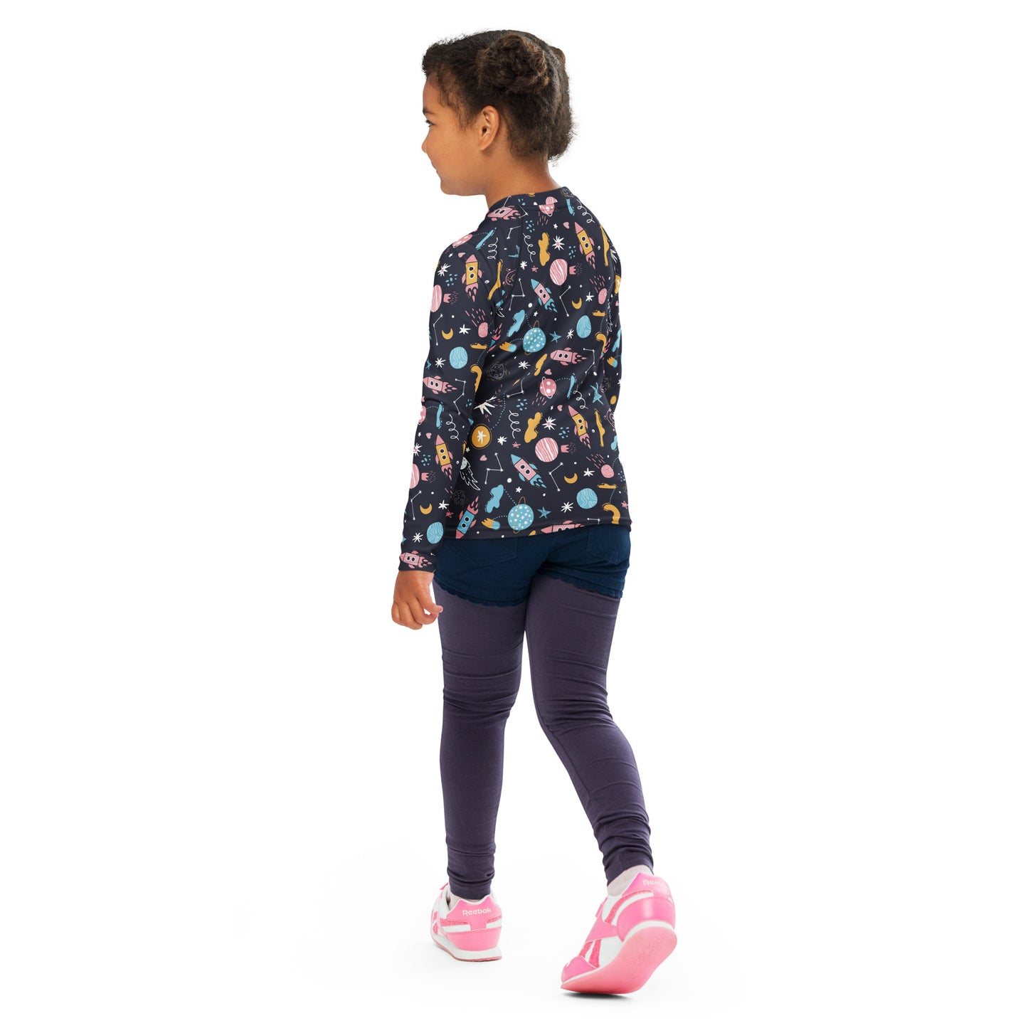 Kids Outer Space Rash Guard