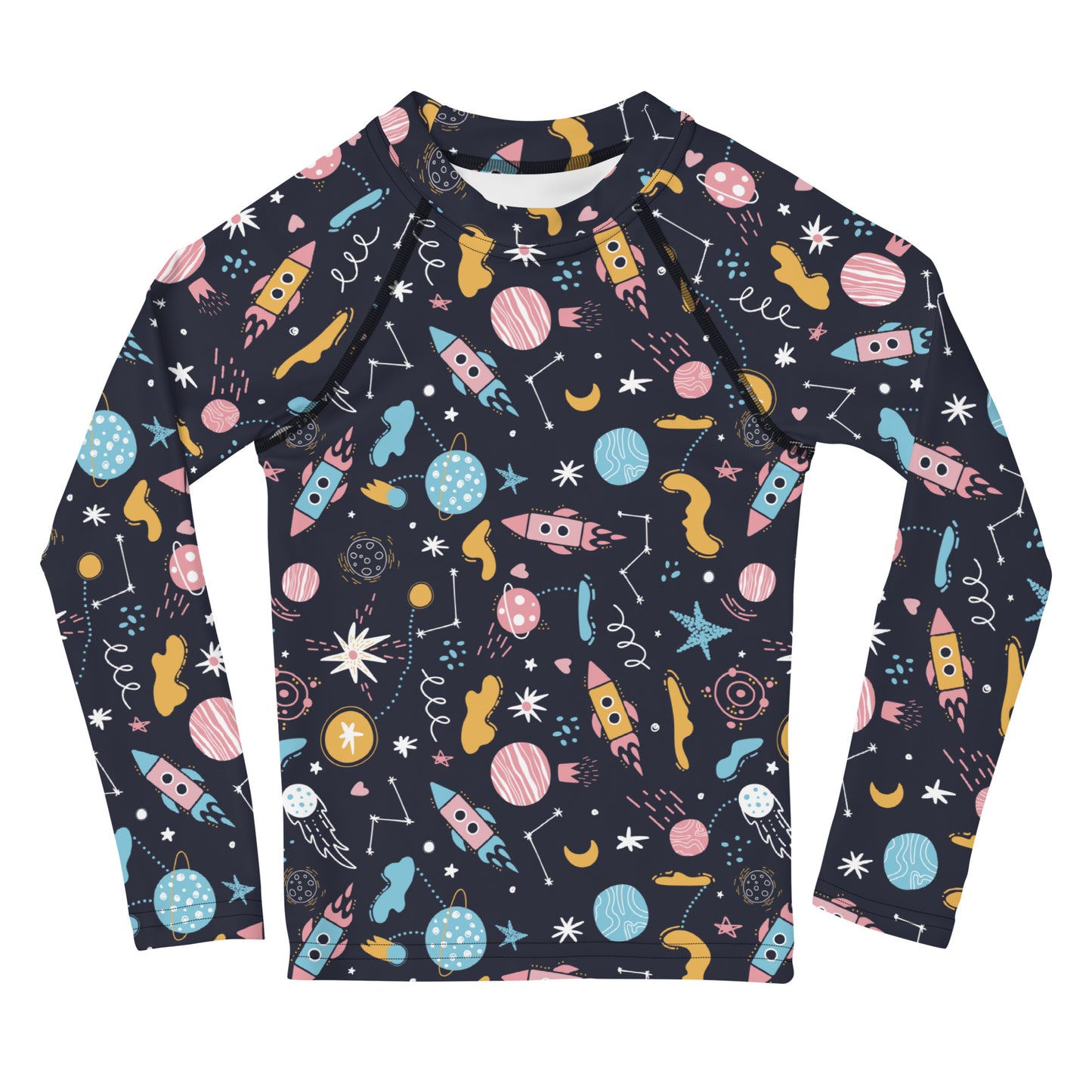 Kids Outer Space Rash Guard