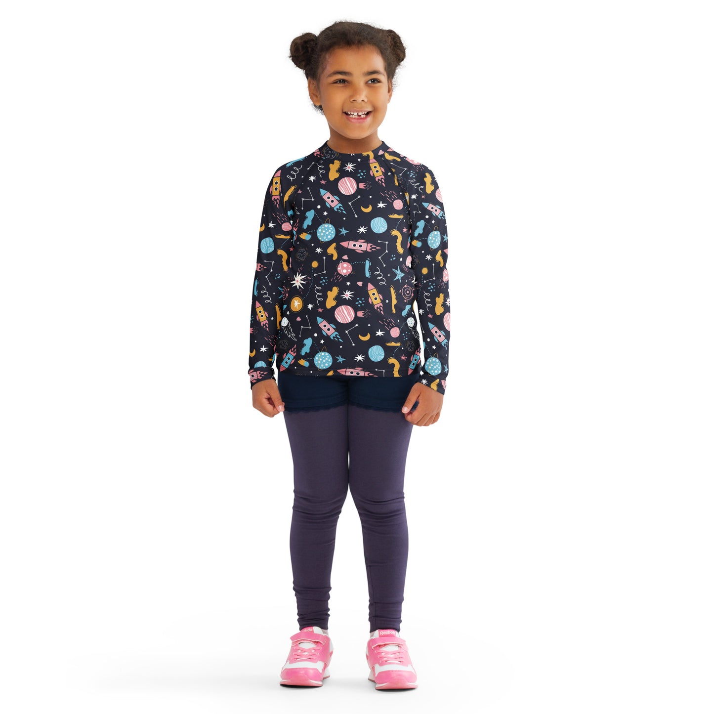 Kids Outer Space Rash Guard