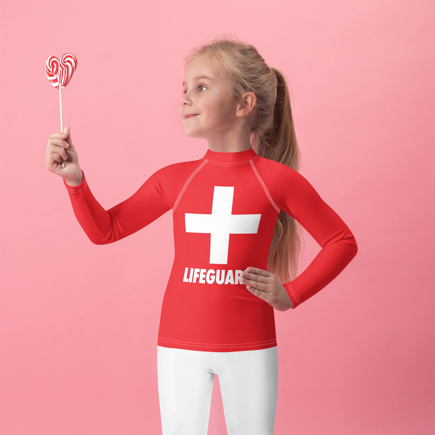 Kids Lifeguard Rash Guard