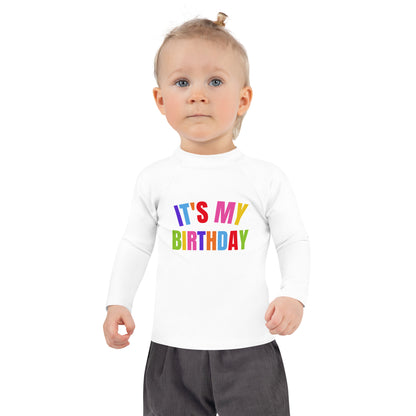 Kids It's My Birthday Rash Guard