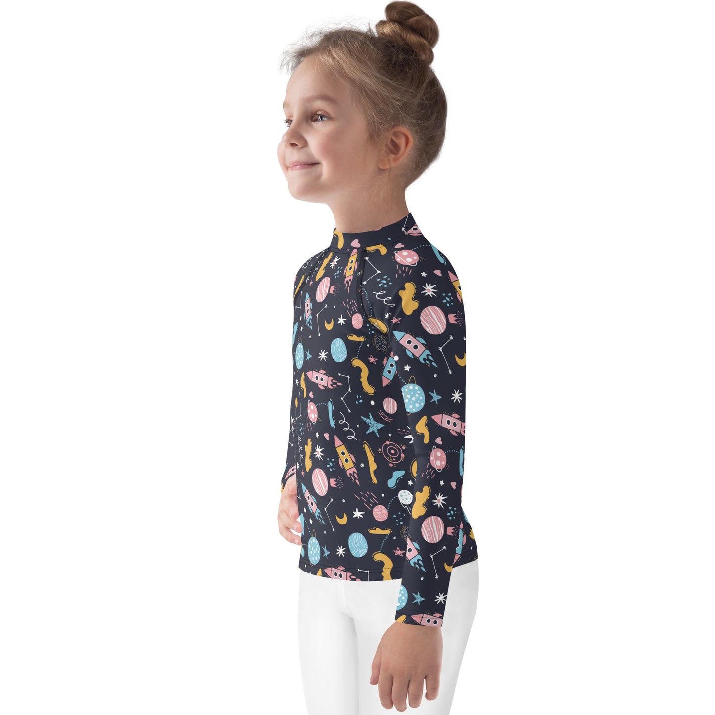 Kids Outer Space Rash Guard