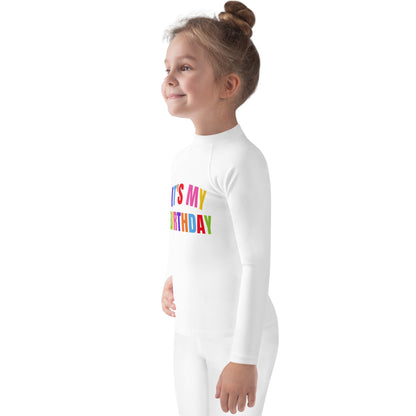 Kids It's My Birthday Rash Guard