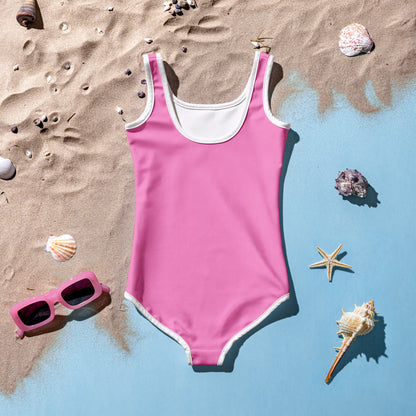 Girls Buttery Soft Pink Swimsuit