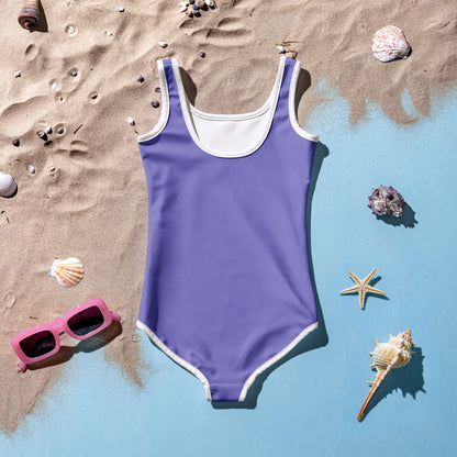 Girls Buttery Soft Purple Swimsuit