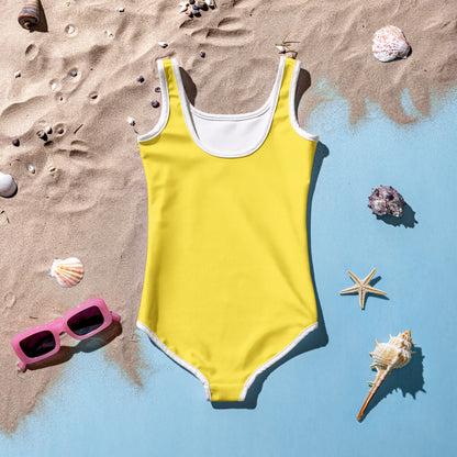 Girls Buttery Soft Yellow Swimsuit