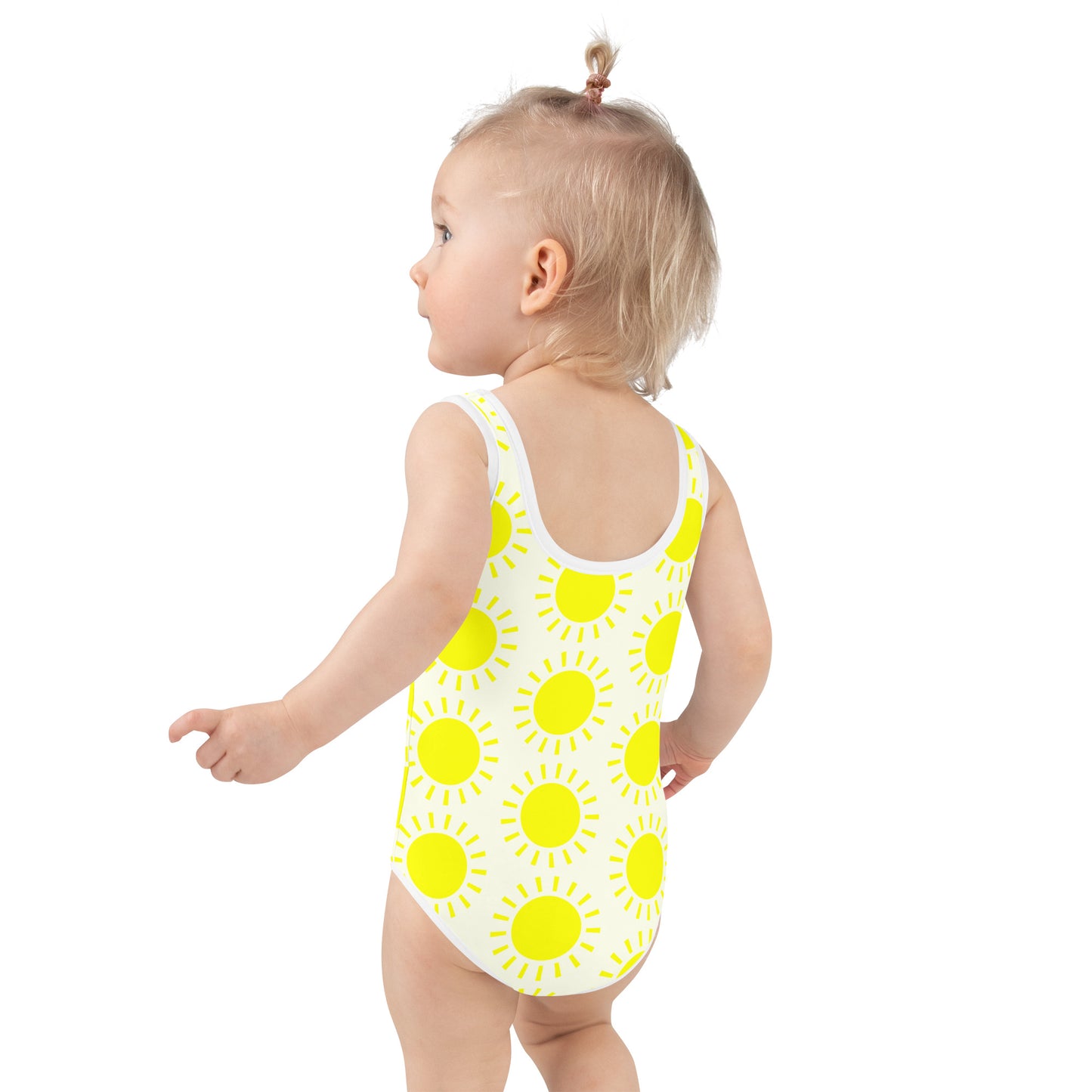 Girls Yellow Sun Swimsuit