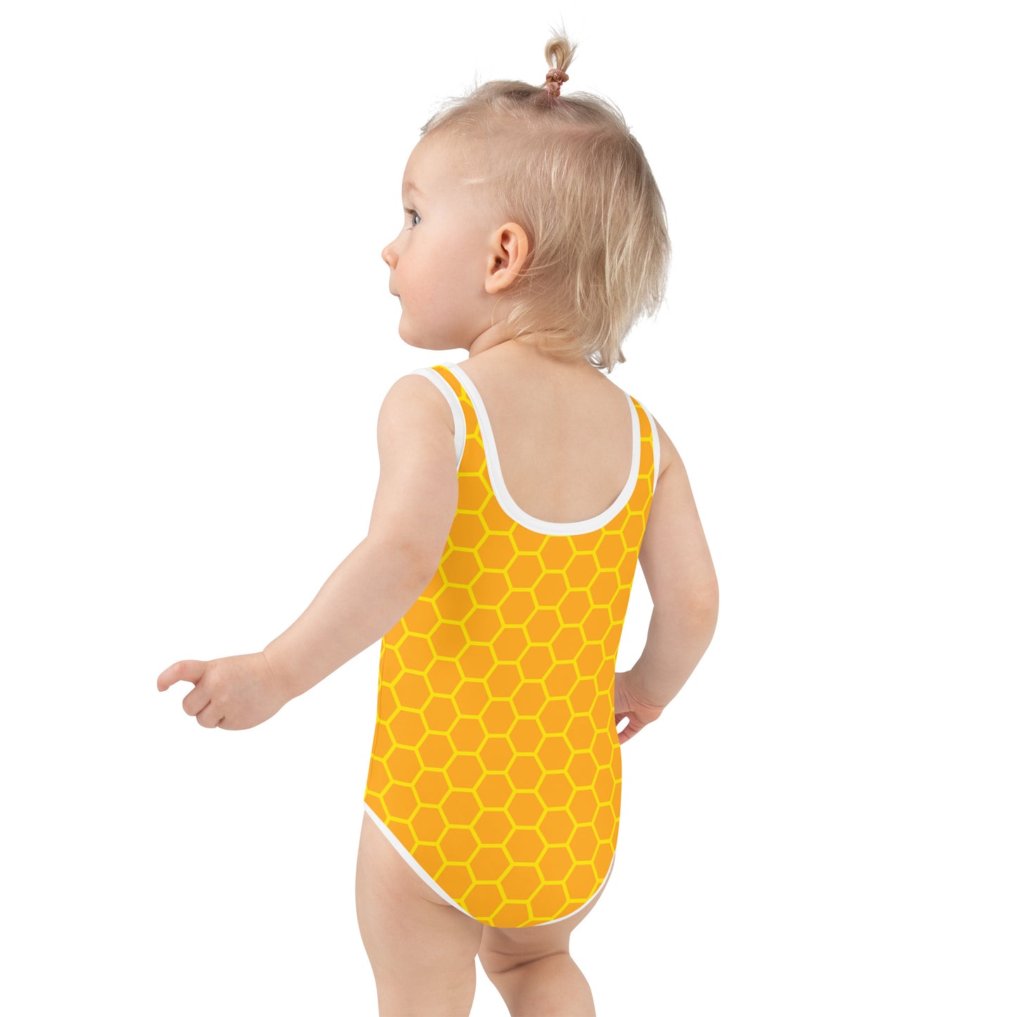 Girls Honeycomb Swimsuit