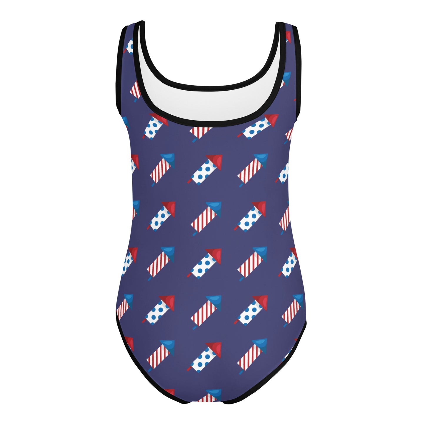 Girls Firework Rockets 4th Of July Swimsuit