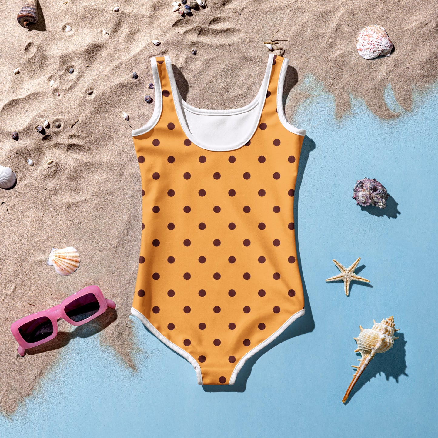 Girls Cookie Custom Age & Name Swimsuit