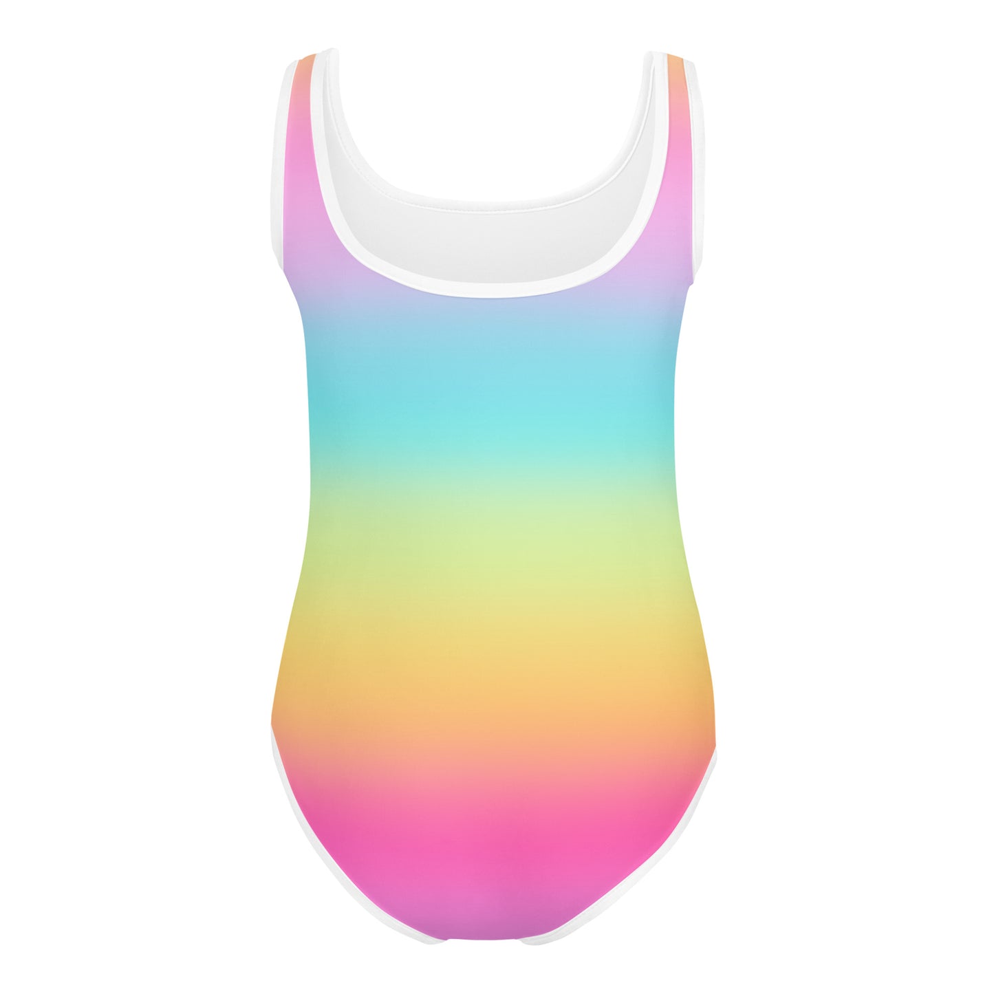 Girls Bright Rainbow Buttery Soft Leotard - Quick Drying For Dance and Gymnastics