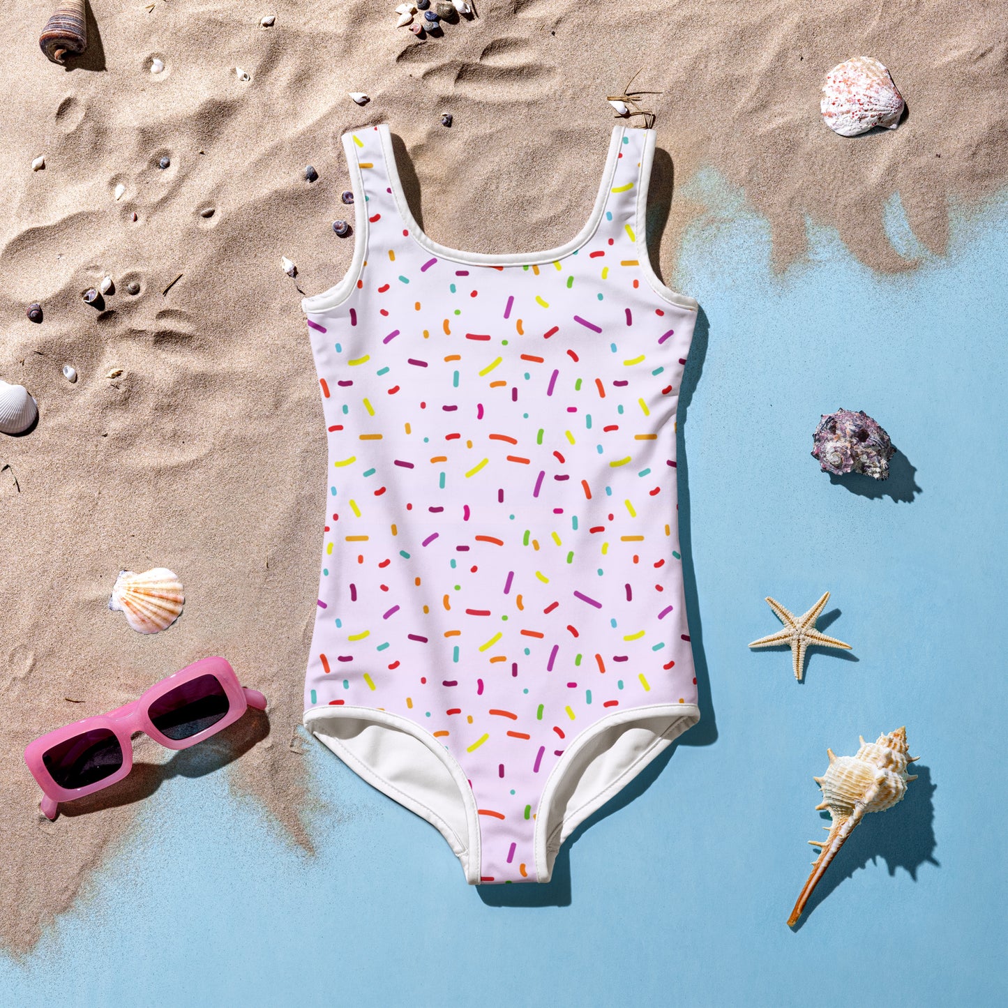 Girls Ice Cream Sprinkles Swimsuit