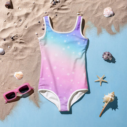 Girls Rainbow Stars Swimsuit