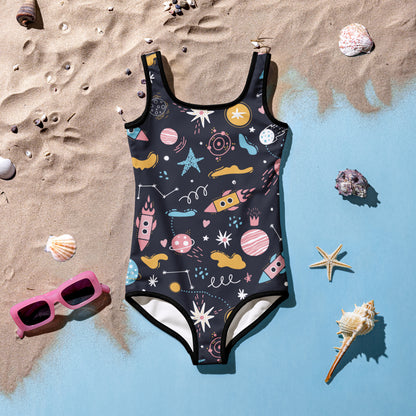 Girls Outer Space Swimsuit